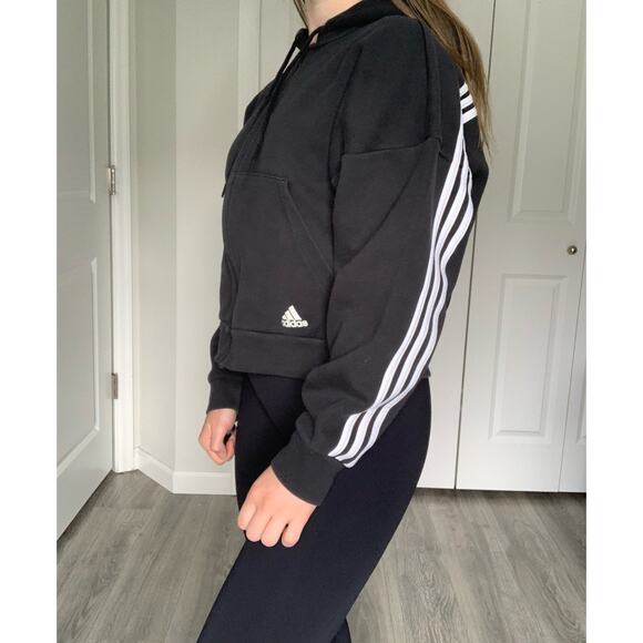 Adidas Black Track Jacket Sweatshirt Size Medium - Picture 1 of 7